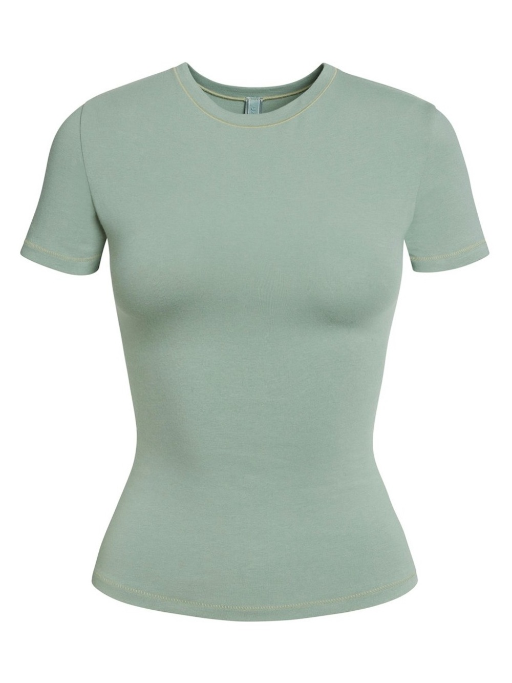 SKIMS Cotton Jersey T-Shirt Mineral Green Fitted Tee